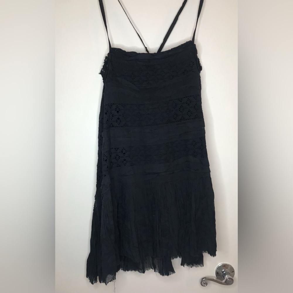 NWT Free People black Shailee dress XL - Picture 8 of 13